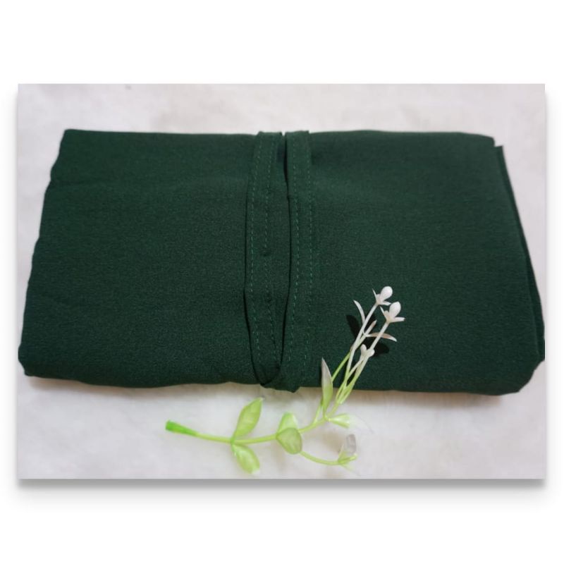 Pashmina Sabyan 175x75 cm Hijab Diamond Kerudung-175 Hijau Botol