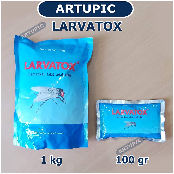 Larvatox 1 kg Obat Pembasmi Anti Lalat Ayam Unggas Hewan Medion Artupic Cyromazine