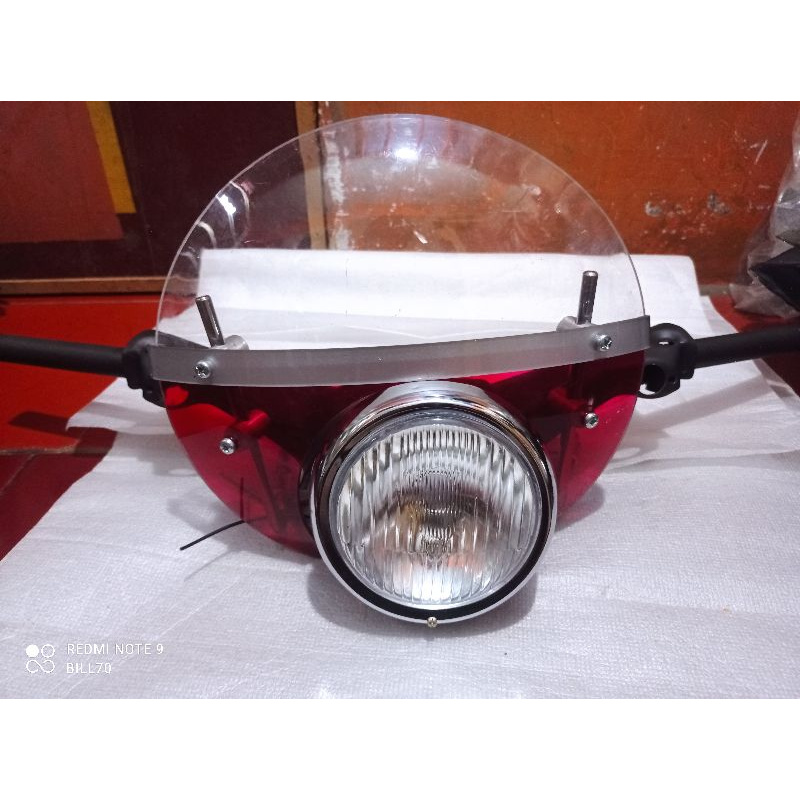 whindshild visor depan honda c70