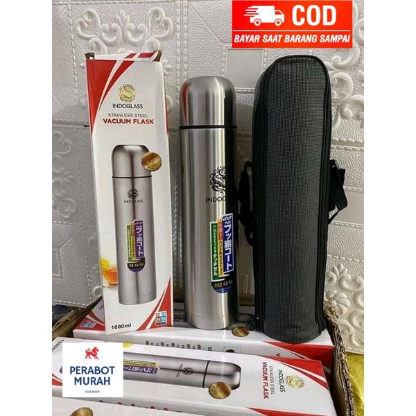 1000 ml Termos Stainless Travel - Traveling Air Panas Dan Dingin Tipe Kapsul Tahan 24 Jam