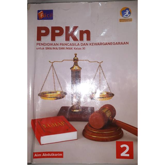 Buku paket PPKN Kelas 11 - Kurikulum 2013 - Penerbit Grafindo Media Pratama (Preloved)