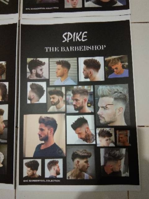 BAYAR DITEMPAT Poster barbershop untuk 6 lembar poster pangkas rambut alat cukur rambut model gaya