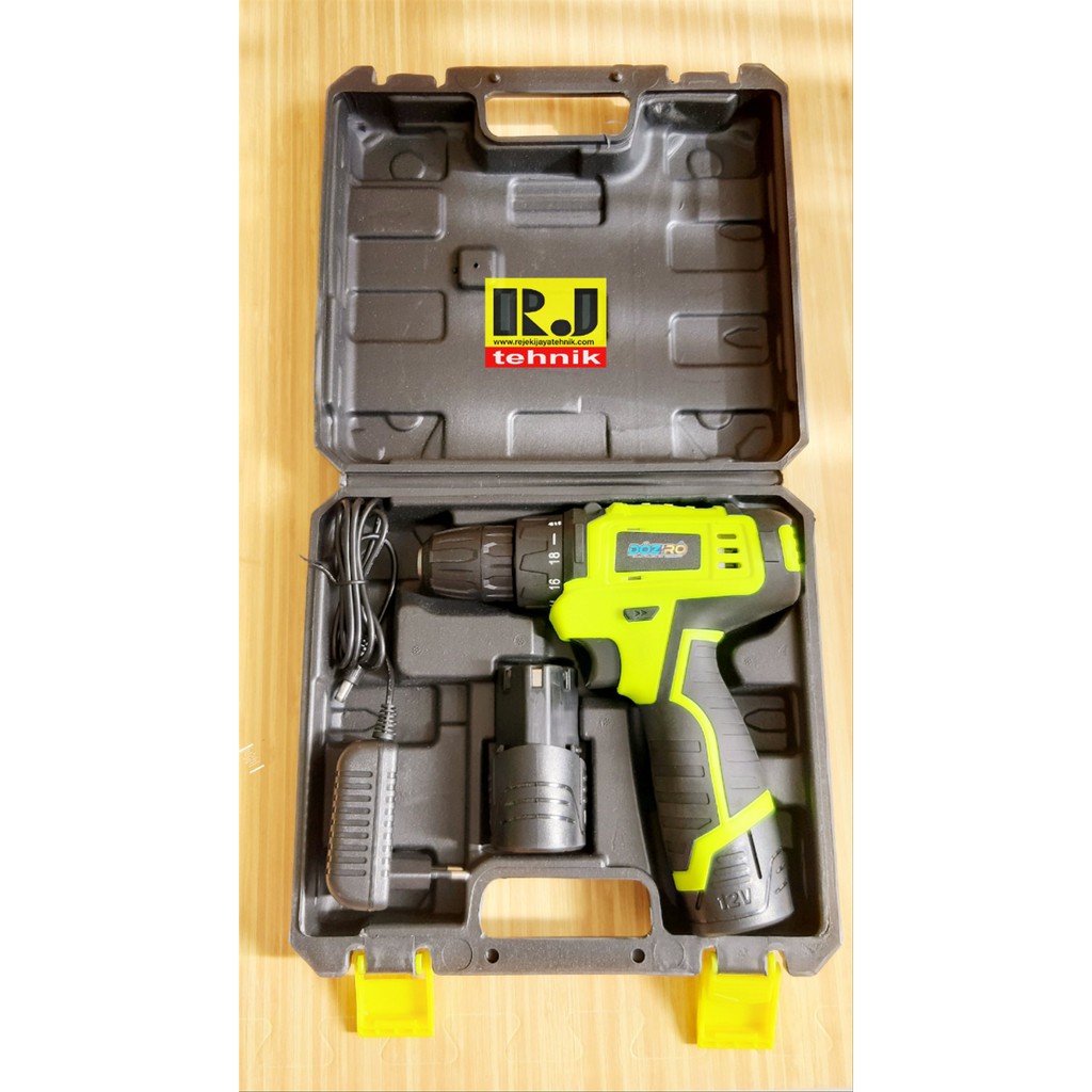 Mesin Bor Baterai Cordless Drill Doziro 12v Murah