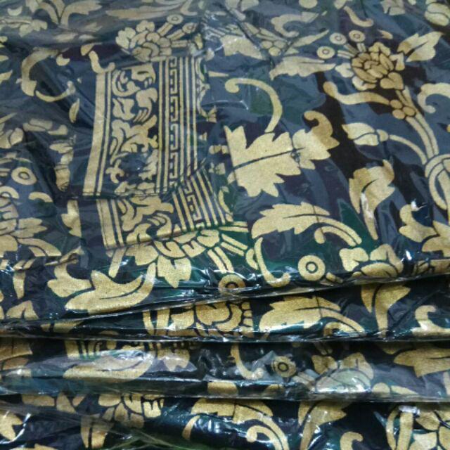 Kemeja Batik Lengan Panjang Motif Bakung Prada 0112 Bahan Katun Halus Nyaman Dan Adem Dipakai M,l,xl