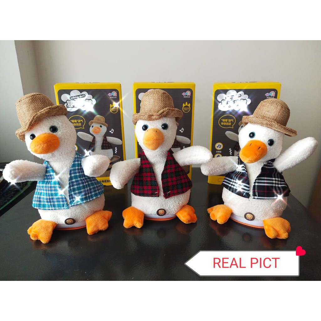 talking duck - mainan anak boneka - boneka bisa ngomong