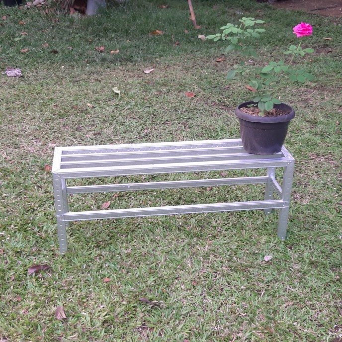 GOJEK / GRAB / SD06 / hollow Rak Pot Tanaman / Minimalis / Baja Ringan 1 Meter