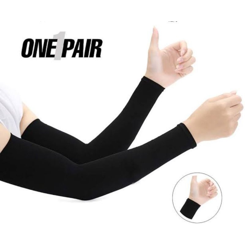 Baselayer manset leging celana baju hijab topi hitam polos sport wear renang sepakbola bulutangkis voli armsleeve legsleeve hand sock thumb hole skin deker