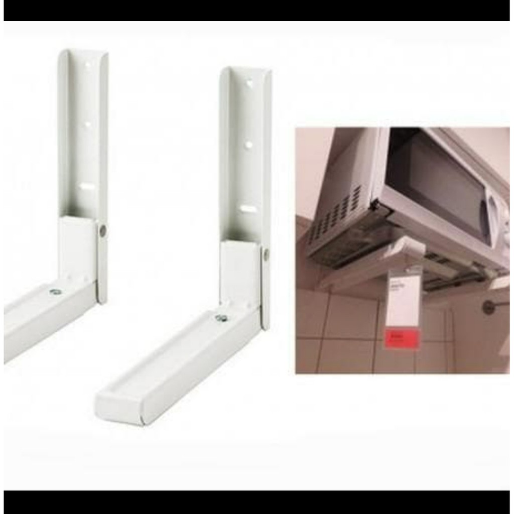 HOME-ORI IKEA 100% ANATOL Bracket Braket Baja RAk Untuk Microwave Oven Minimalis