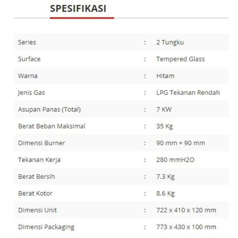 Sanken SG-363BX Kompor Gas [2 Tungku]