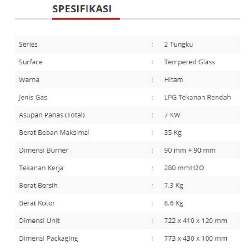 Sanken SG-363BX Kompor Gas [2 Tungku]