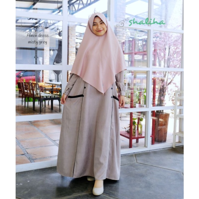 Ainun Dress / Gamis Ainun / Gamis suede Shaliha / Gamis daily / Gamis corduroy /baby corduroy