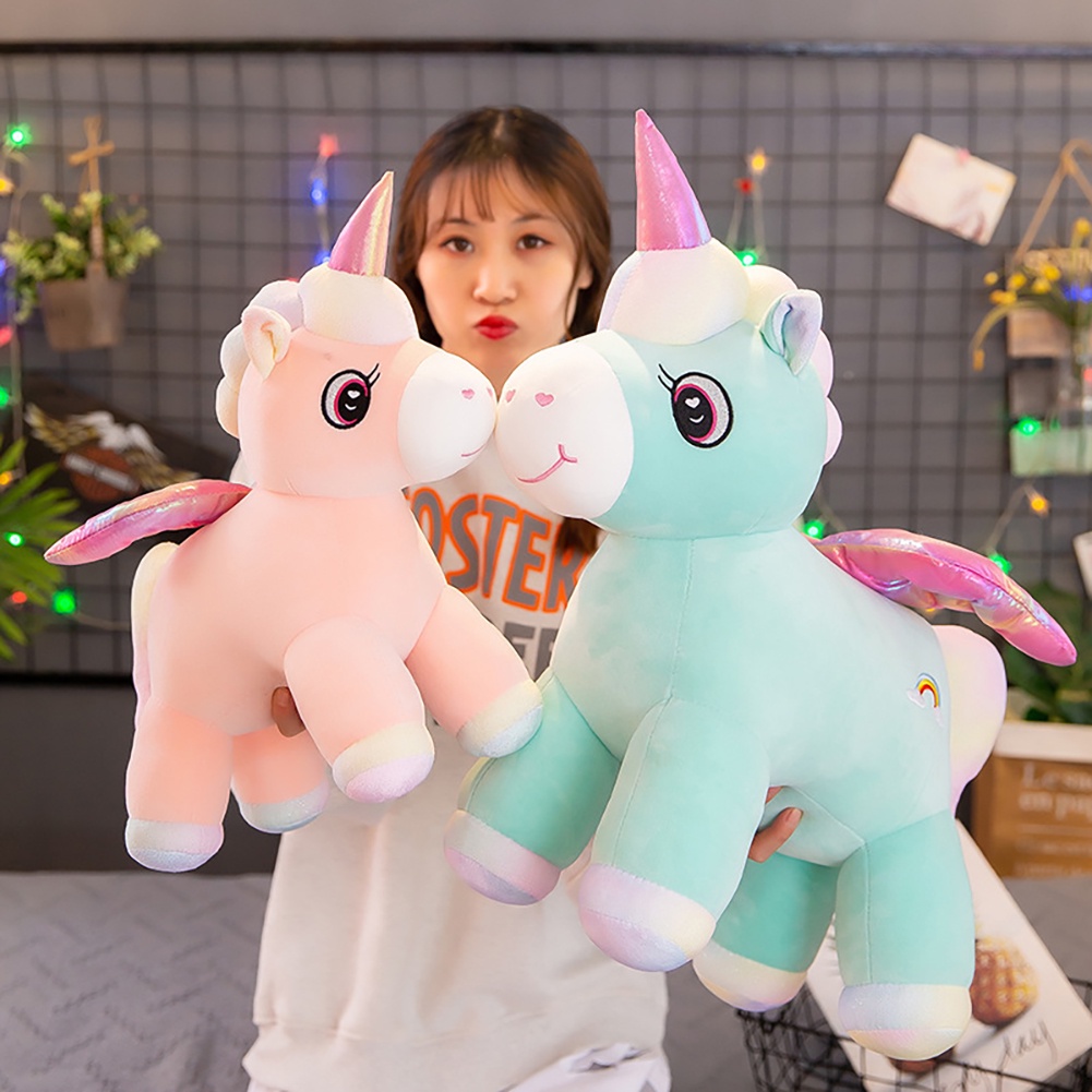 【TK】Kawaii Unicorn Plush Toy Soft Stuffed Unicorn Soft Dolls Animal Horse Toys For Children Girl Pillow Birthday Gifts