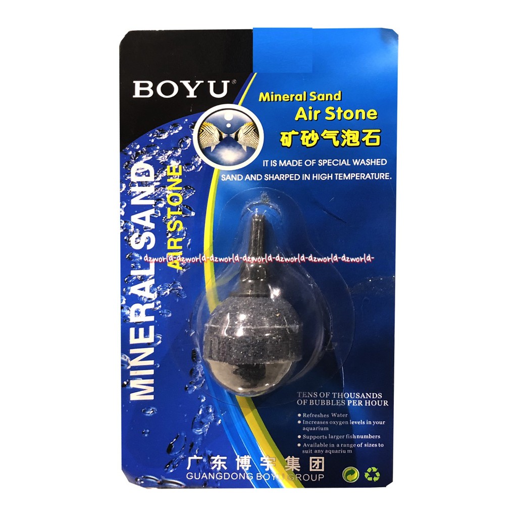 Boyu Mineral Sand Air Stone S-03 Aerator Membuat Gelembung Udara Pada Aquarium Sandair Boyyu