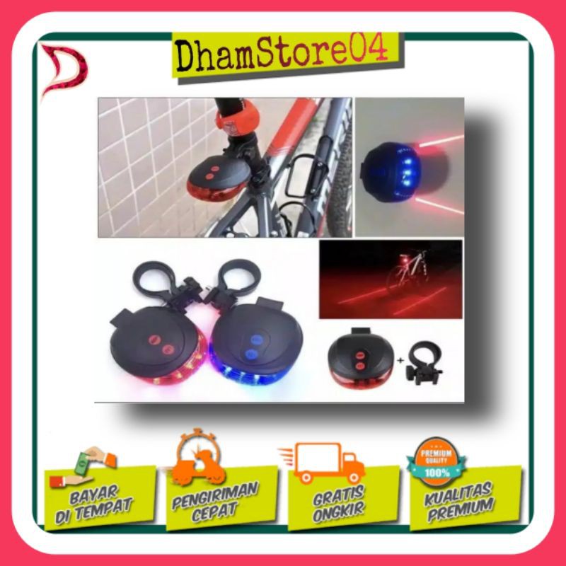 LAMPU SEPEDA BELAKANG LASER - LAMPU BELAKANG SEPEDA