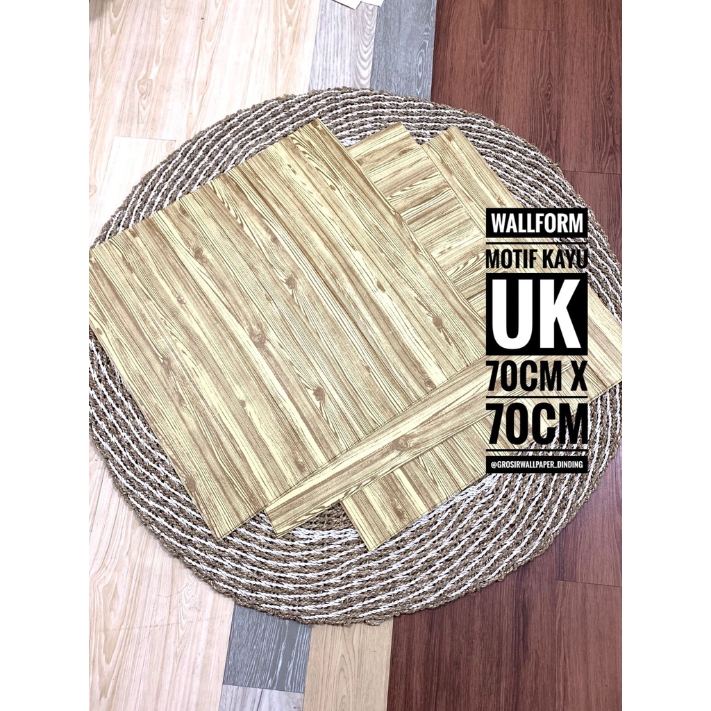 WALLPAPER 3D FOAM | ROOM DECORATION WALLPAPER | 3D FOAM Motif KAYU
