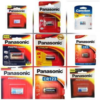 Panasonic Lithium Battery Baterai Batere Batre CR123 / CR123A / CR2 / Camelion Original Photo Power