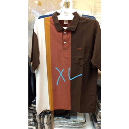 OCEAN BEACH KAOS KERAH POLO LAKI-LAKI PRIA BAPA - BAPA LENGAN PENDEK( XL JUMBOLD 57cm)