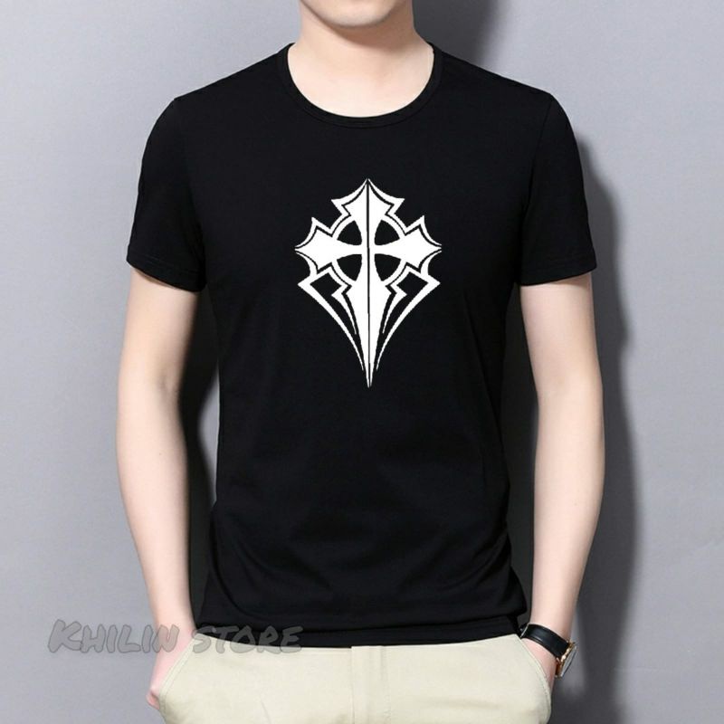 Baju cowok distro motif salip kaos oblong pria fashion baju atasan lengan pendek pria