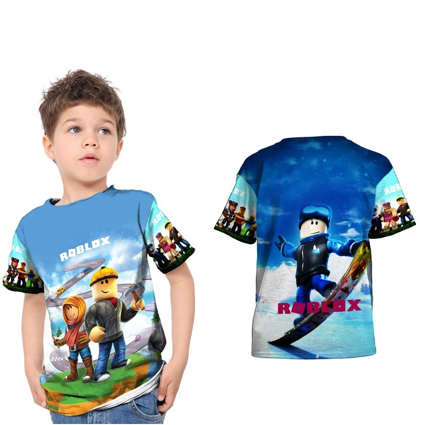 Roblox Baju Kaos Anak Fullprint Shopee Indonesia - baju kaos baju roblox free girl