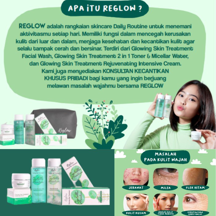 BISA COD/BAYAR DITEMPAT PAKET REGLOW GLOW SKIN TREATMENT CREAM WAJAH TONER FACIAL WASH SKINCARE DR SHINDY PUTRI ORI 100% BPOM HALAL AMAN UNTUK BUMIL BUSUI COCOK UNTUK SEMUA JENIS KULIT KUSAM KERING BERMINYAK BERJERAWAT SENSITIF ANTI AGING