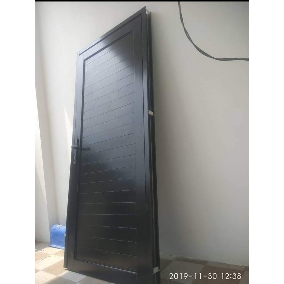 Jual pintu full aluminium HITAM | Shopee Indonesia