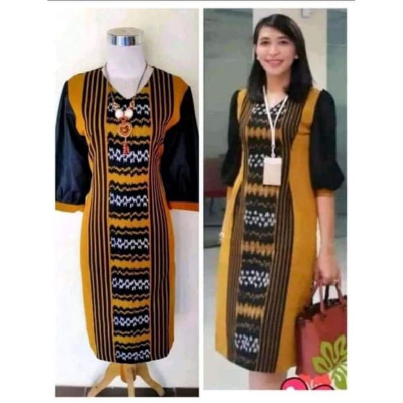 Kain Tenun Dress tenun - Set Baju -baju tenun -Couple tenun -set kondangan