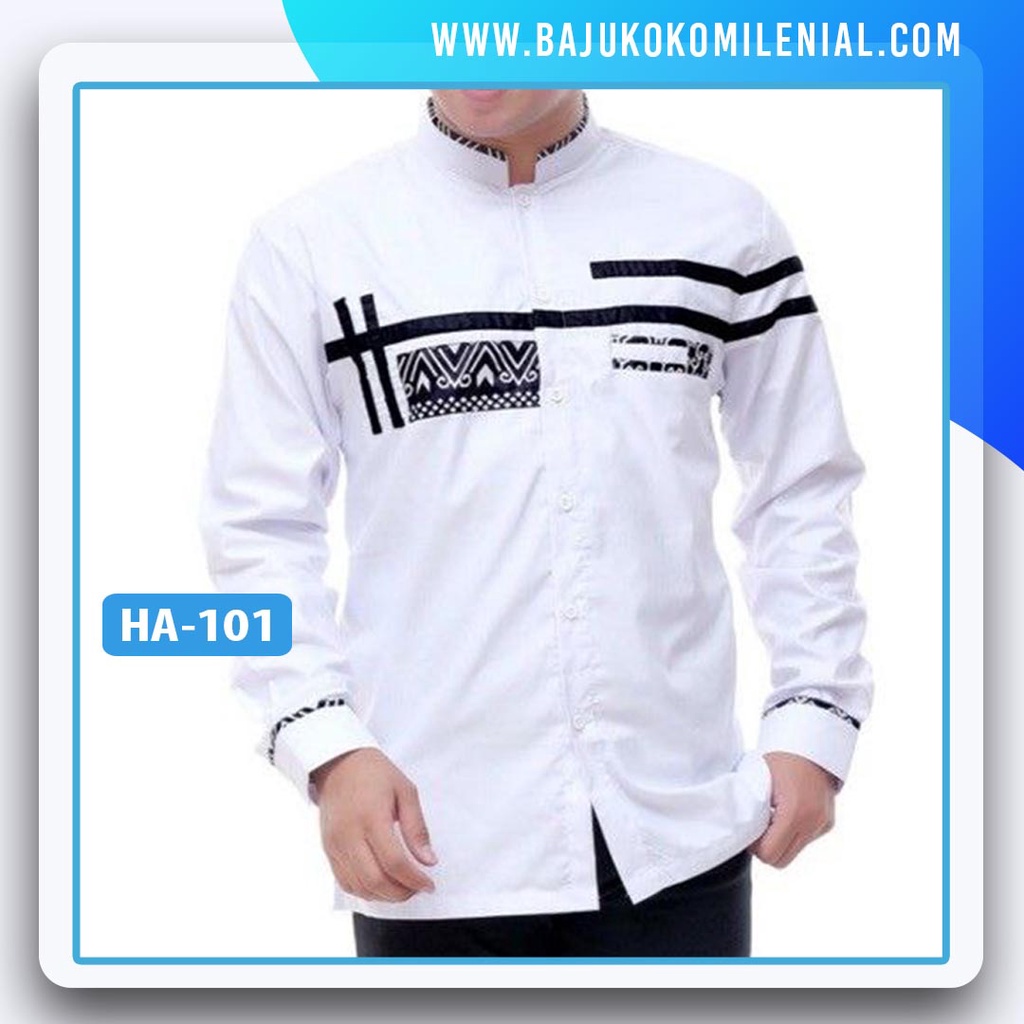 Baju Koko Hadroh Model Baru Elegan Muslim Seragam Majelis Santri Pionperang Shopee Indonesia