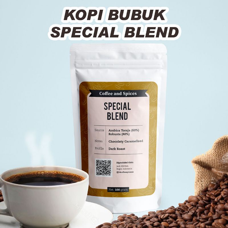 

Kopi bubuk/biji spesial blend