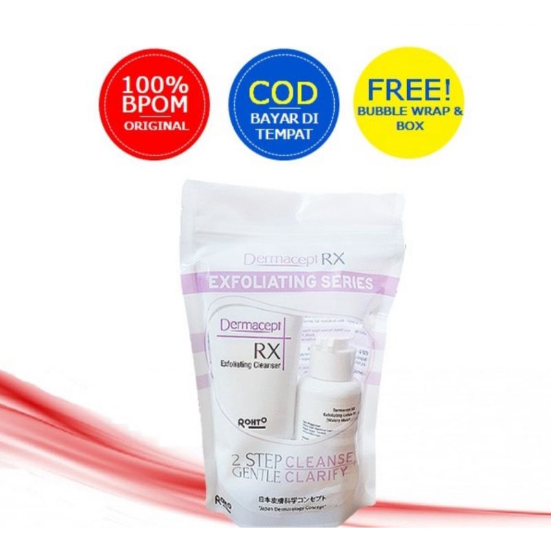 dermacept exfoliating series bundle exfoliating cleanser + exfoliating lotion