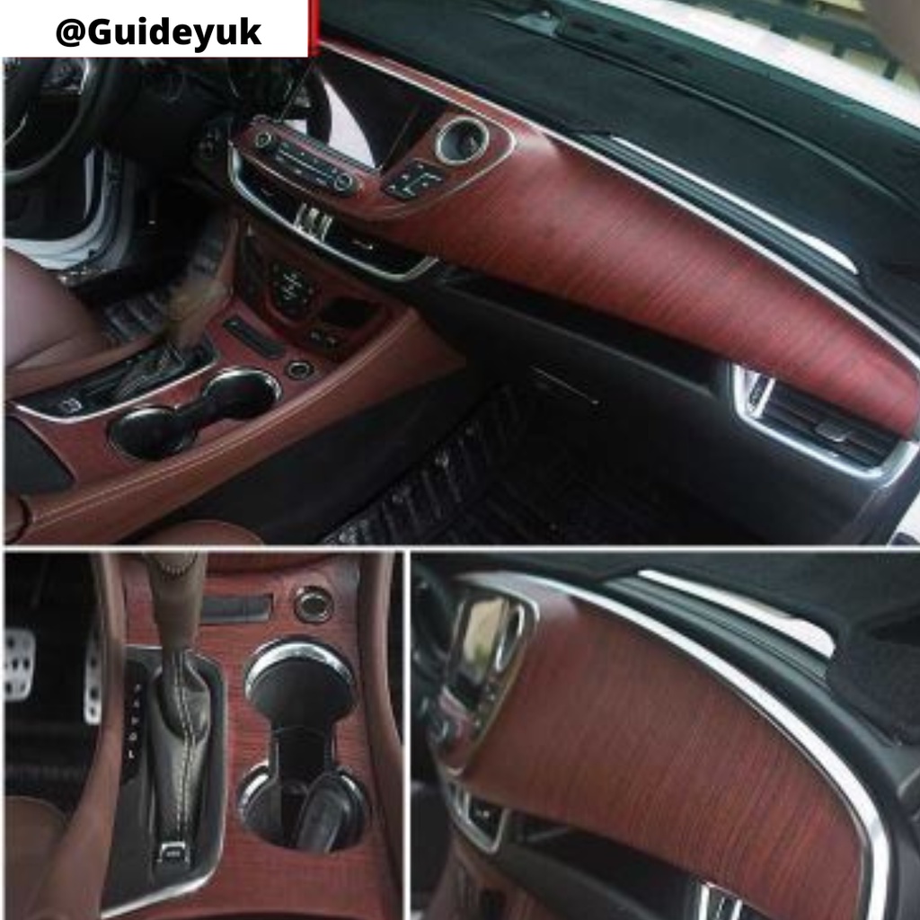 30x100 cm Car Stickers Wood Grain Interior Trim Cover Car Styling Change Color Film/Stiker Interior Mobil Motif Kayu