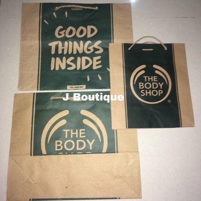 

Paperbag The Body Shop Paper Bag TBS Goodie Bag Tas Kertas Reusable
