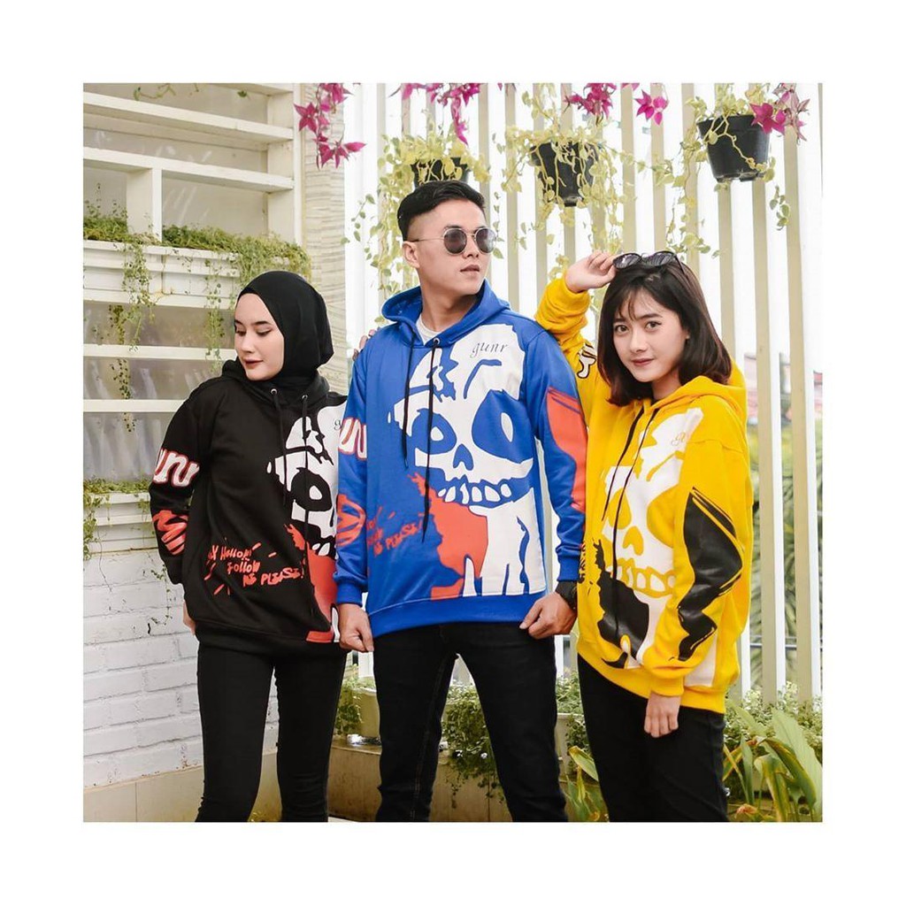 Skull Hodie | Sweater Terbaru | Sweater Fleece