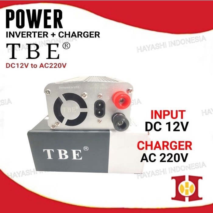 TBE Power Inverter Charger DC 12V T0  AC 220V 500 660 1000 1200 Watt