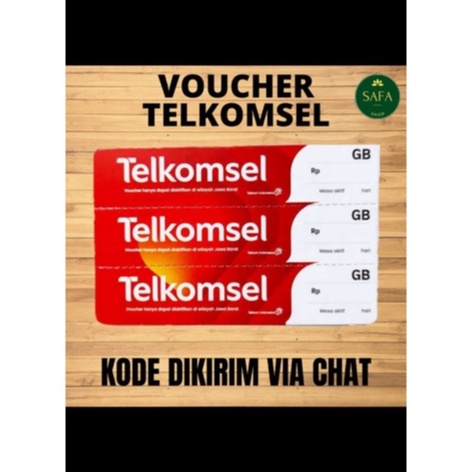 (Via Chat) TERMURAH Pulsa Voucher Data Telkomsel untuk Sumatera  1.5GB 2GB 3GB 5GB