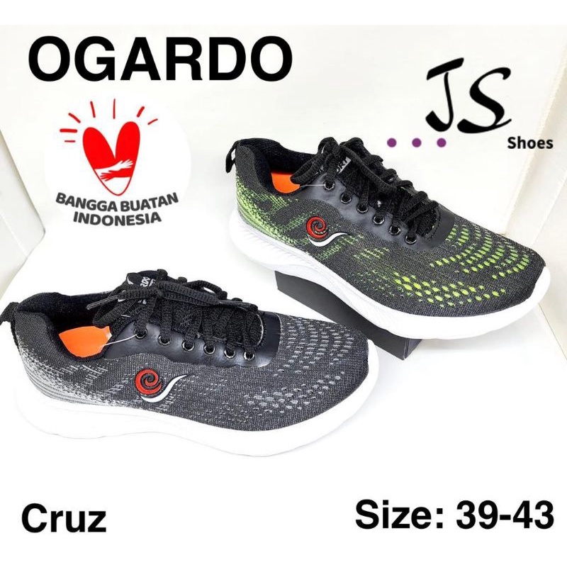 OGARDO CRUZ - SEPATU SNEAKERS TALI PRIA DEWASA MERK OGARDO
