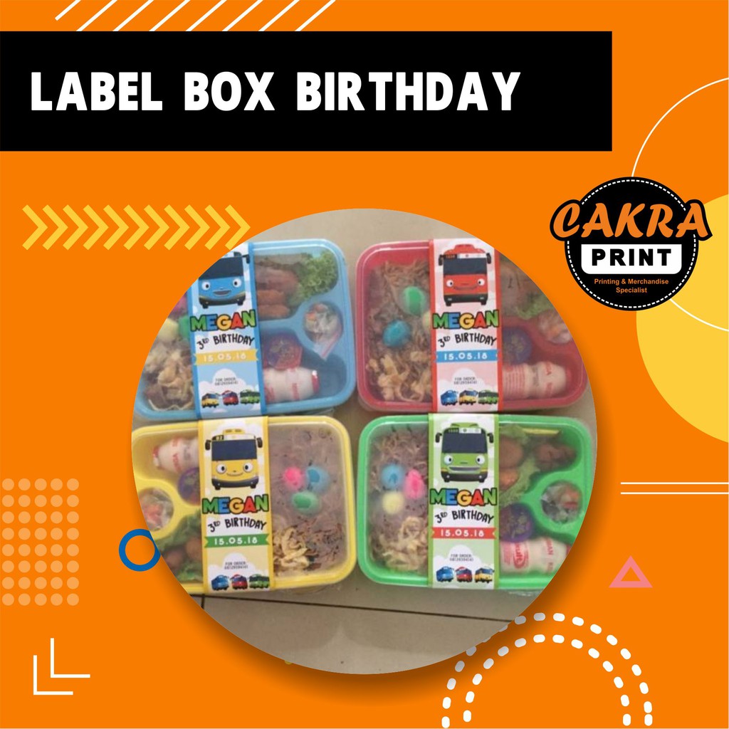 

Label Box Bento Birthday Murah ( isi 100 pcs )