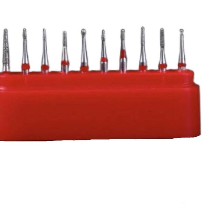 Alice dental // set bur PeDO / bur gigi anak kecil / pedodontic burs kit pita merah ✔