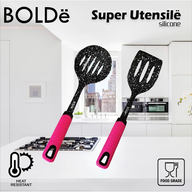 BOLDe Utensill Black PINK Silicone Tahan Panas