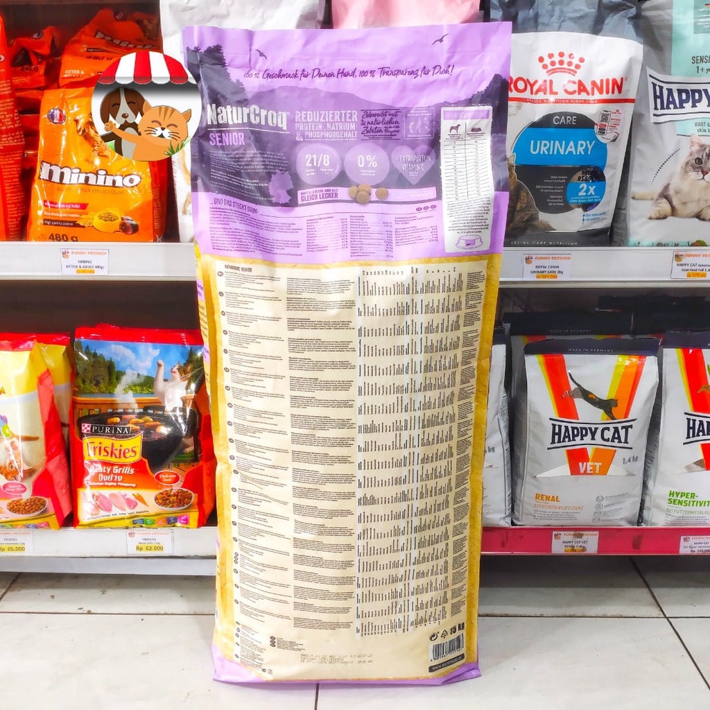 Happy Dog NaturCroq Senior 15kg - Makanan Anjing - Dog Food