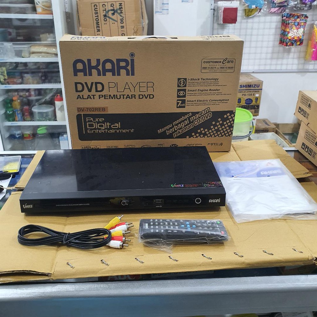 Akari DVD Player DV-702 REB Support USB SIDOARJO