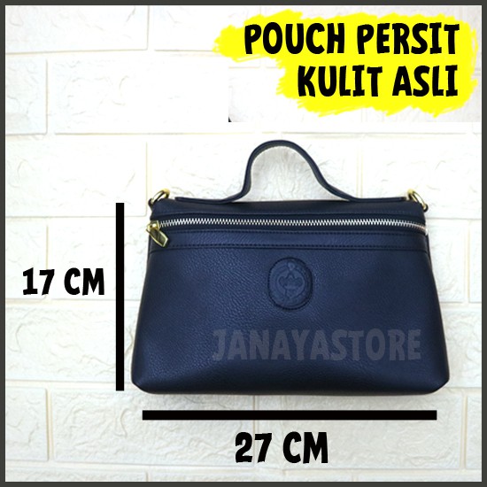 Tas Pouch Persit Kulit Asli Tas Pouch Persit Embos Tas Pouch Persit Bordir