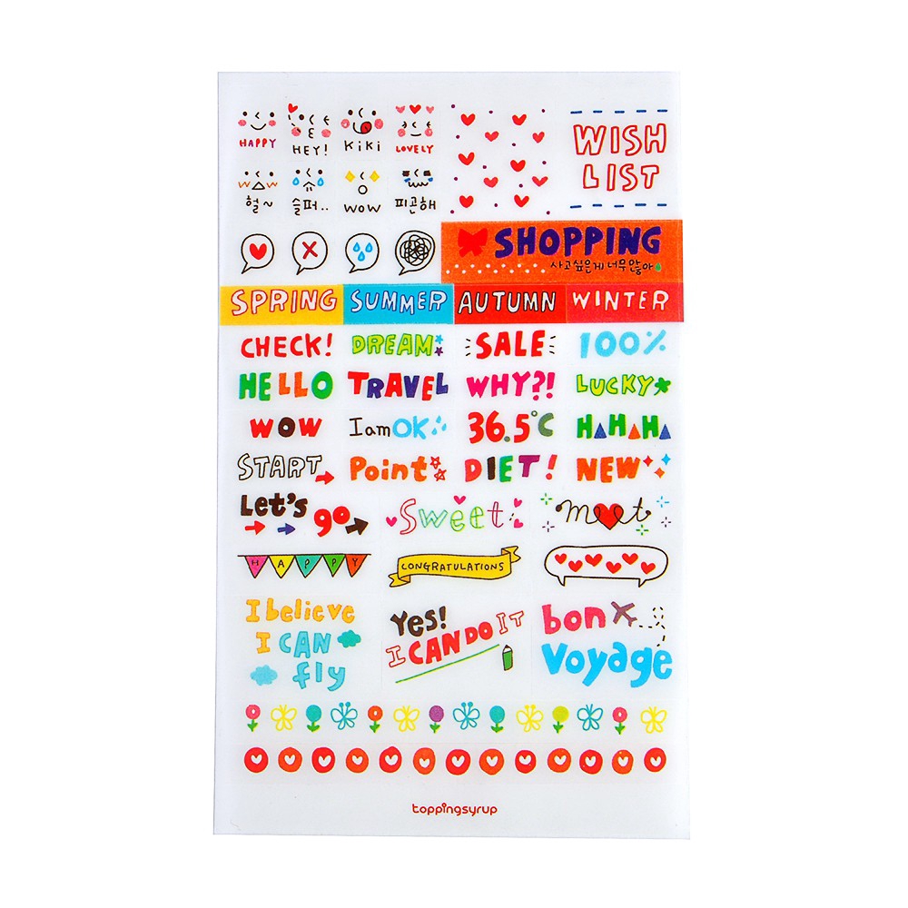 【TERSEDIA &amp; COD】6Pcs Stiker Kertas Lucu Warna-Warni untuk Scrapbook / Album Foto