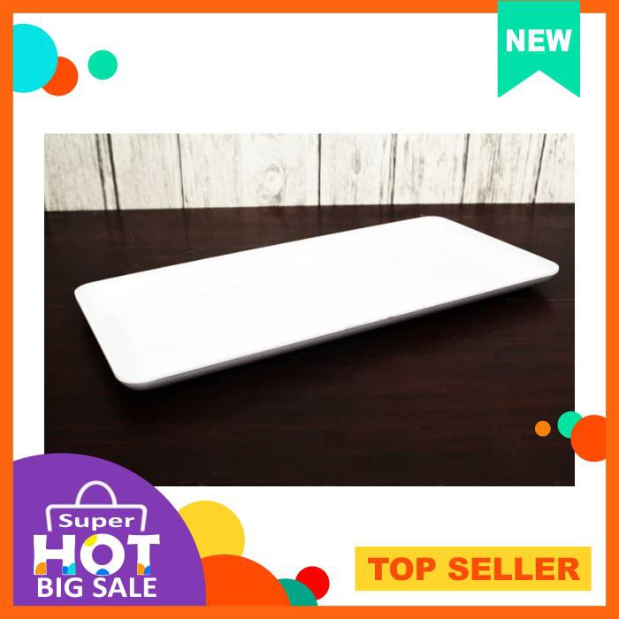 Piring Saji Besar Baki Panjang Melamine Serving Plate Makan Melamin Putih