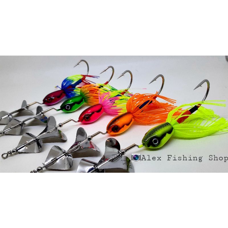 Umpan Casting Gabus Toman Slashbait Buzzbait Mini Kato Bait 13gr Raja Lure