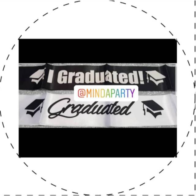 Selempang Wisuda / Sash Graduation Kelulusan Sekolah Kuliah