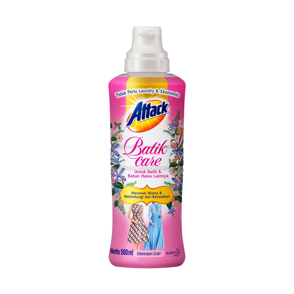Attack Batik Care Deterjen Cair Botol 500 ml