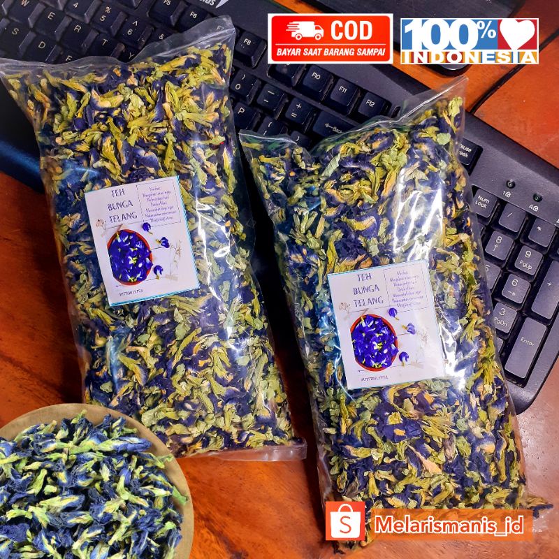 

Telang Ungu Kering 100gram Minuman Organik | Butterfly pea tea