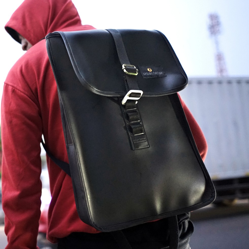 STRIKE BLACK |Urban Factor x FORIND| Tas Ransel Punggung Ori Bag Pria Wanita Backpack Baru Gunung