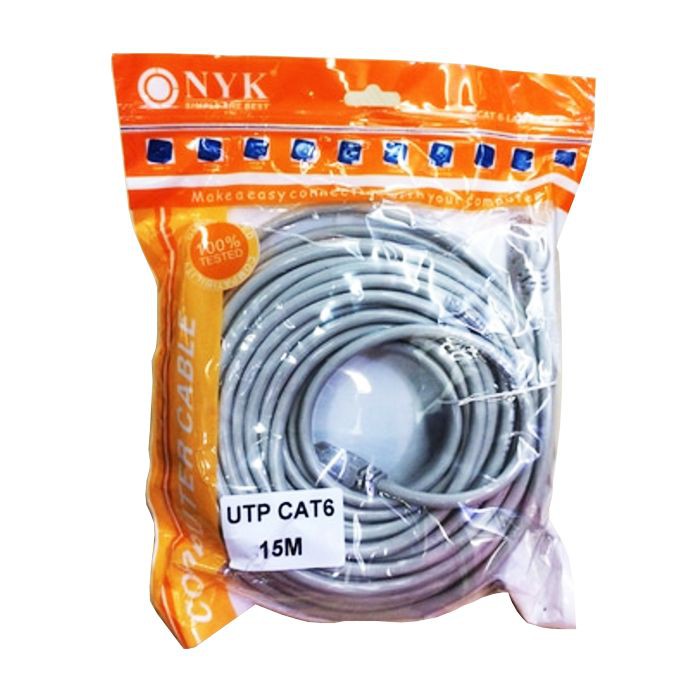 NYK Kabel LAN UTP Cat 6 Panjang 15 Meter  Kabel LAN CAT6