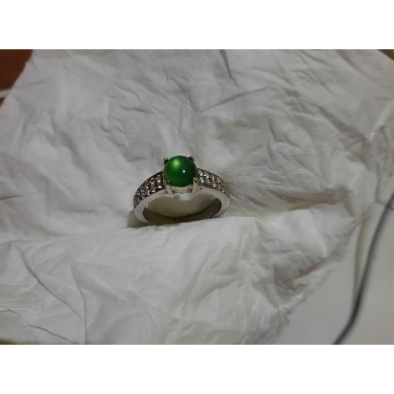 natural bacan, super cristal, Ring perak.